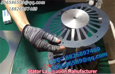 Protótipo de pilhas de laminação de rotor e estator com corte a laser na China