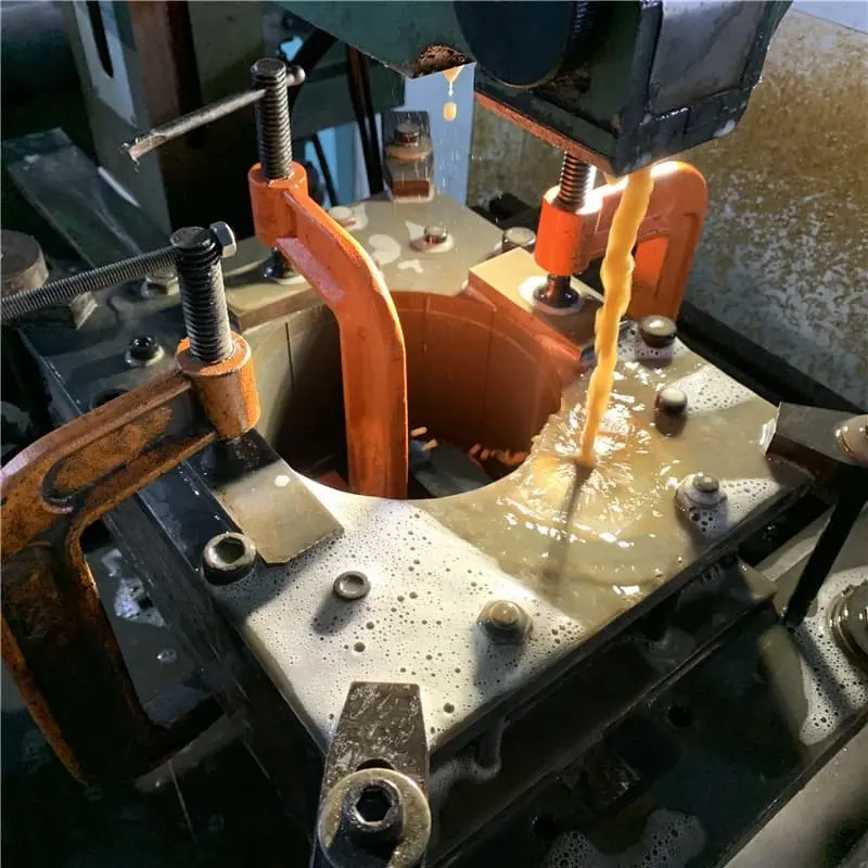 Yeni enerji göbeği motoru demir çekirdekli stator tel kesme